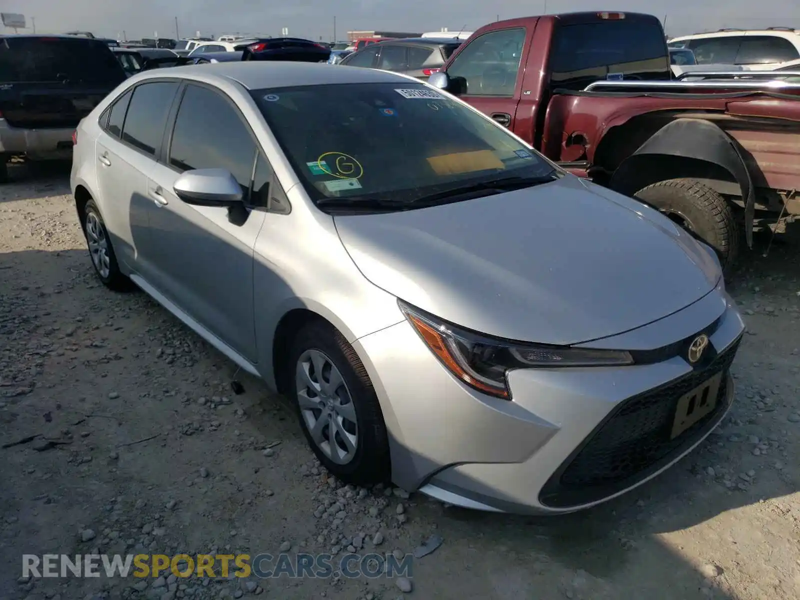 1 Photograph of a damaged car JTDEPRAE2LJ073790 TOYOTA COROLLA 2020