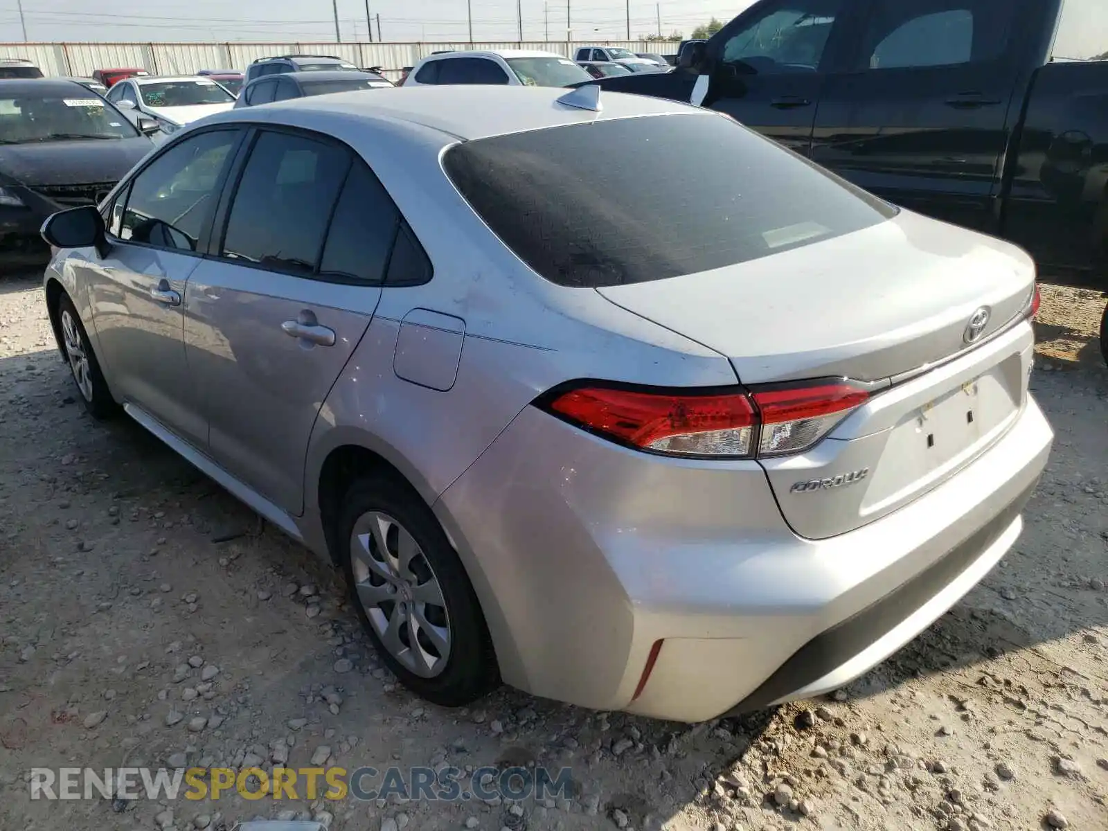 3 Photograph of a damaged car JTDEPRAE2LJ073790 TOYOTA COROLLA 2020