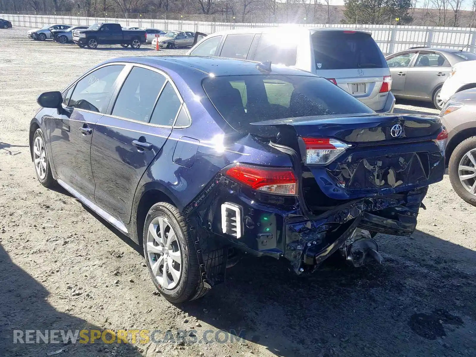 3 Photograph of a damaged car JTDEPRAE2LJ073899 TOYOTA COROLLA 2020
