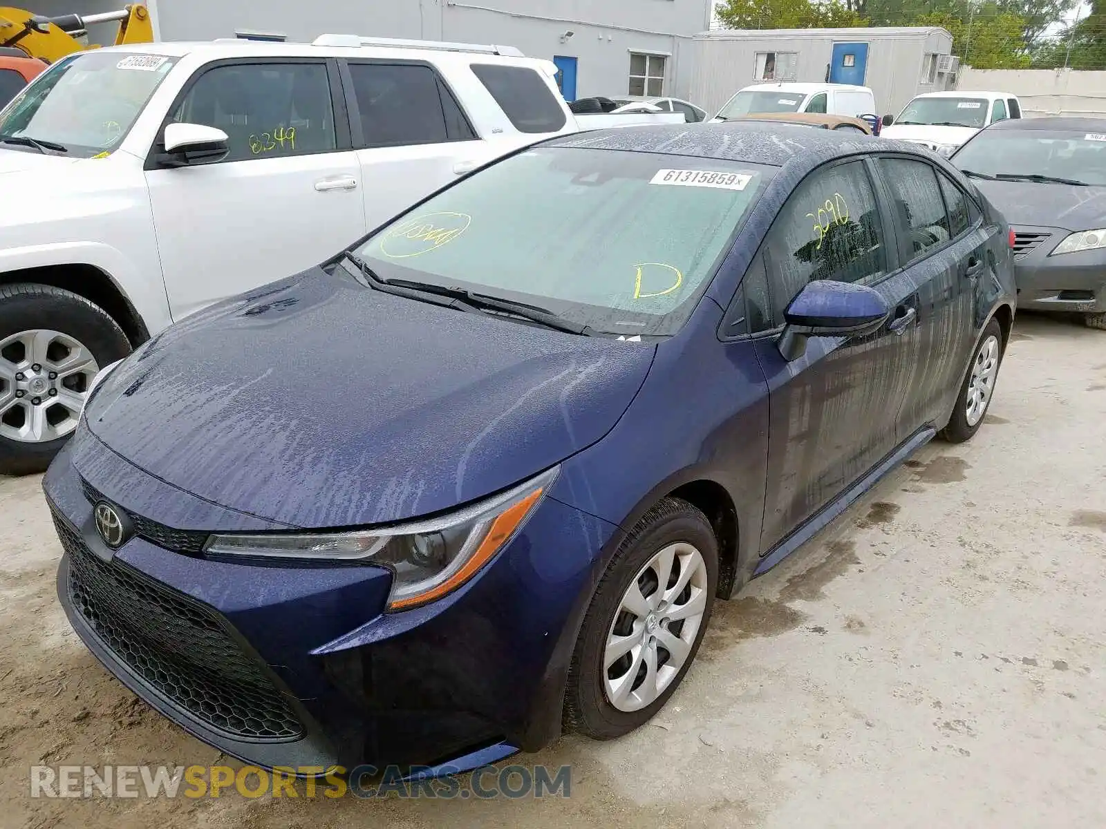 2 Photograph of a damaged car JTDEPRAE2LJ076317 TOYOTA COROLLA 2020
