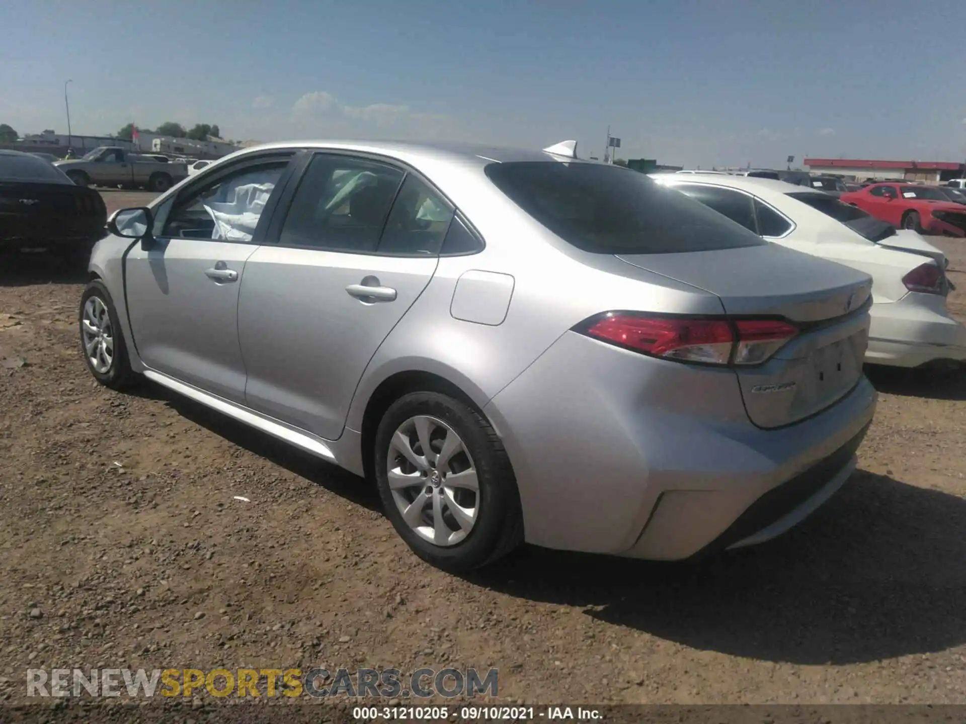 3 Photograph of a damaged car JTDEPRAE2LJ076429 TOYOTA COROLLA 2020