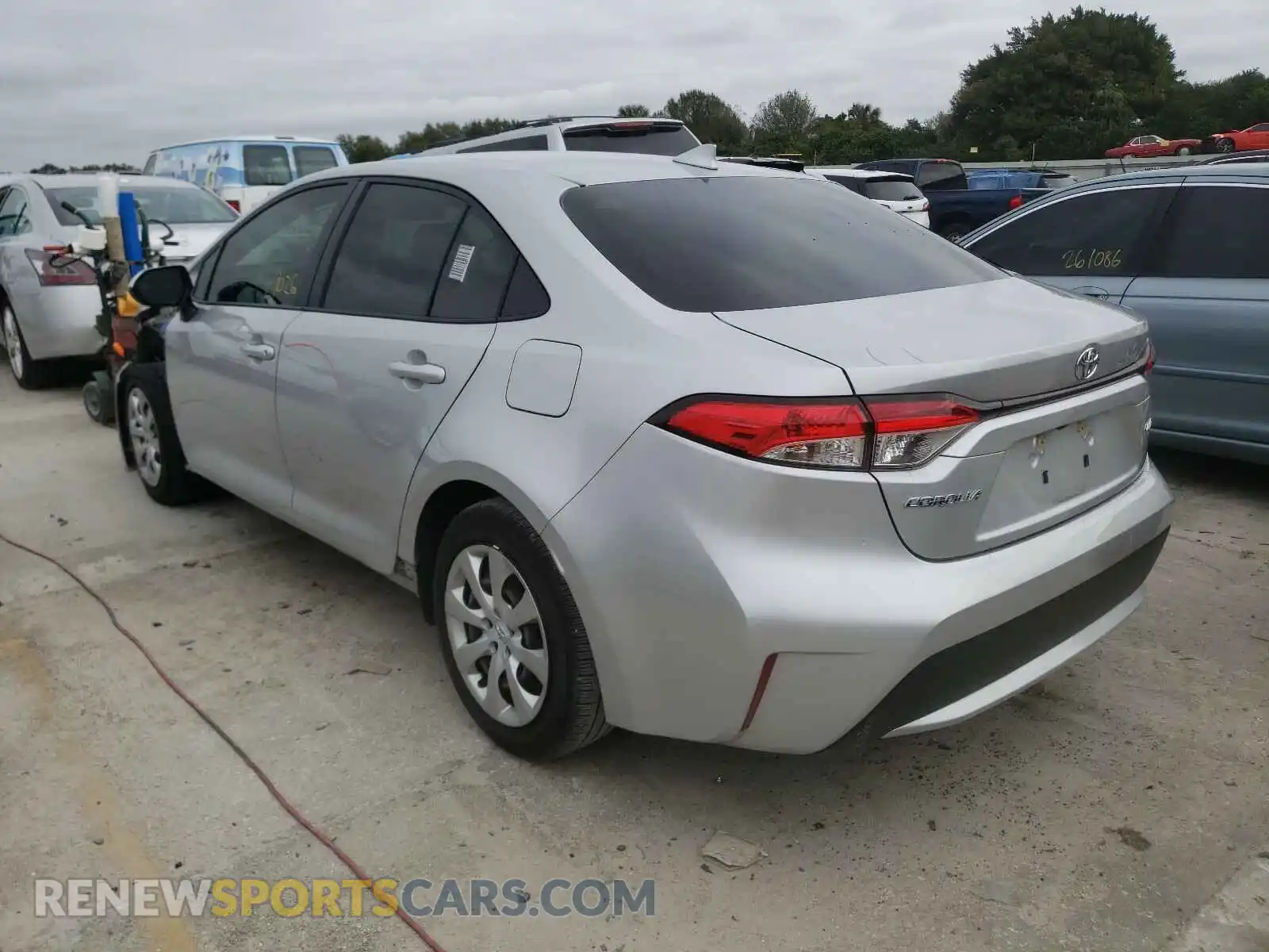 3 Photograph of a damaged car JTDEPRAE2LJ077306 TOYOTA COROLLA 2020