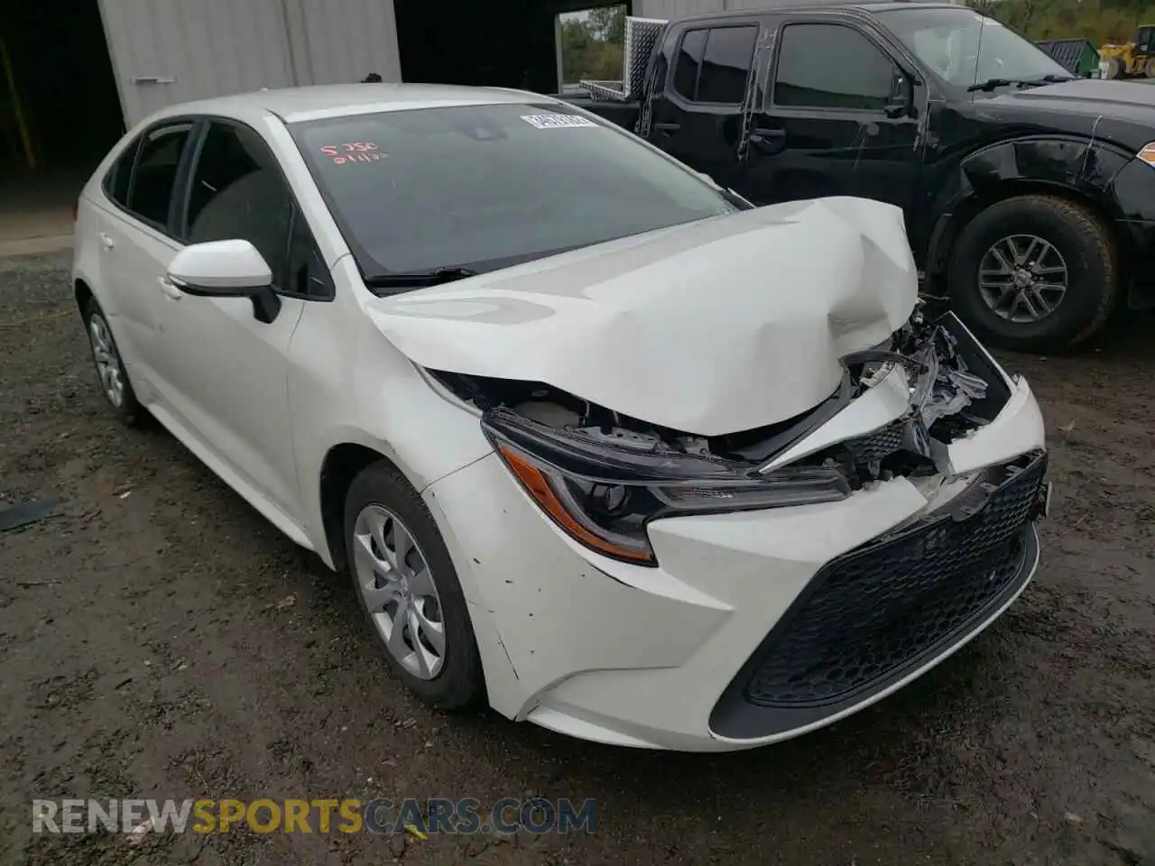 1 Photograph of a damaged car JTDEPRAE2LJ079735 TOYOTA COROLLA 2020