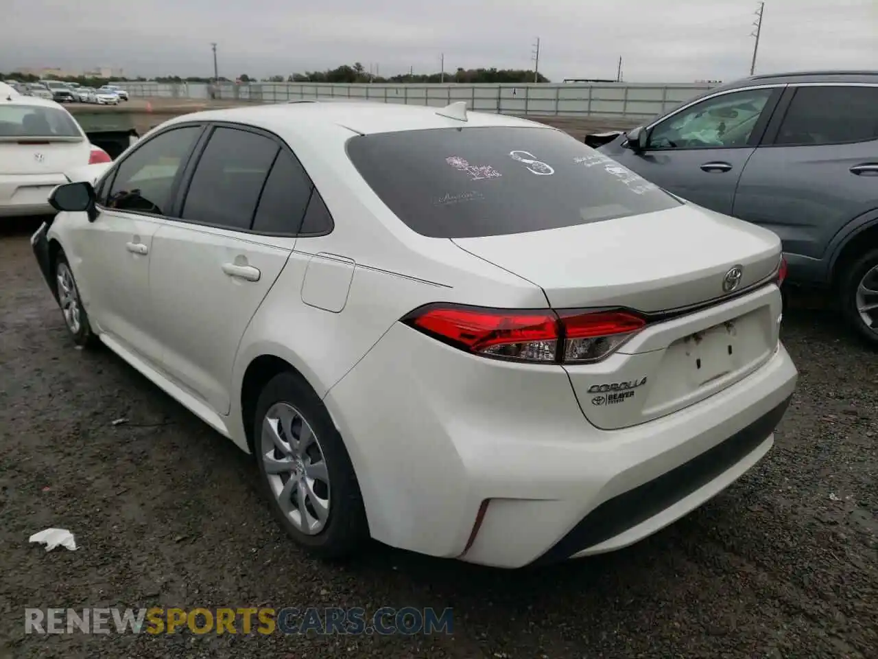 3 Photograph of a damaged car JTDEPRAE2LJ079735 TOYOTA COROLLA 2020