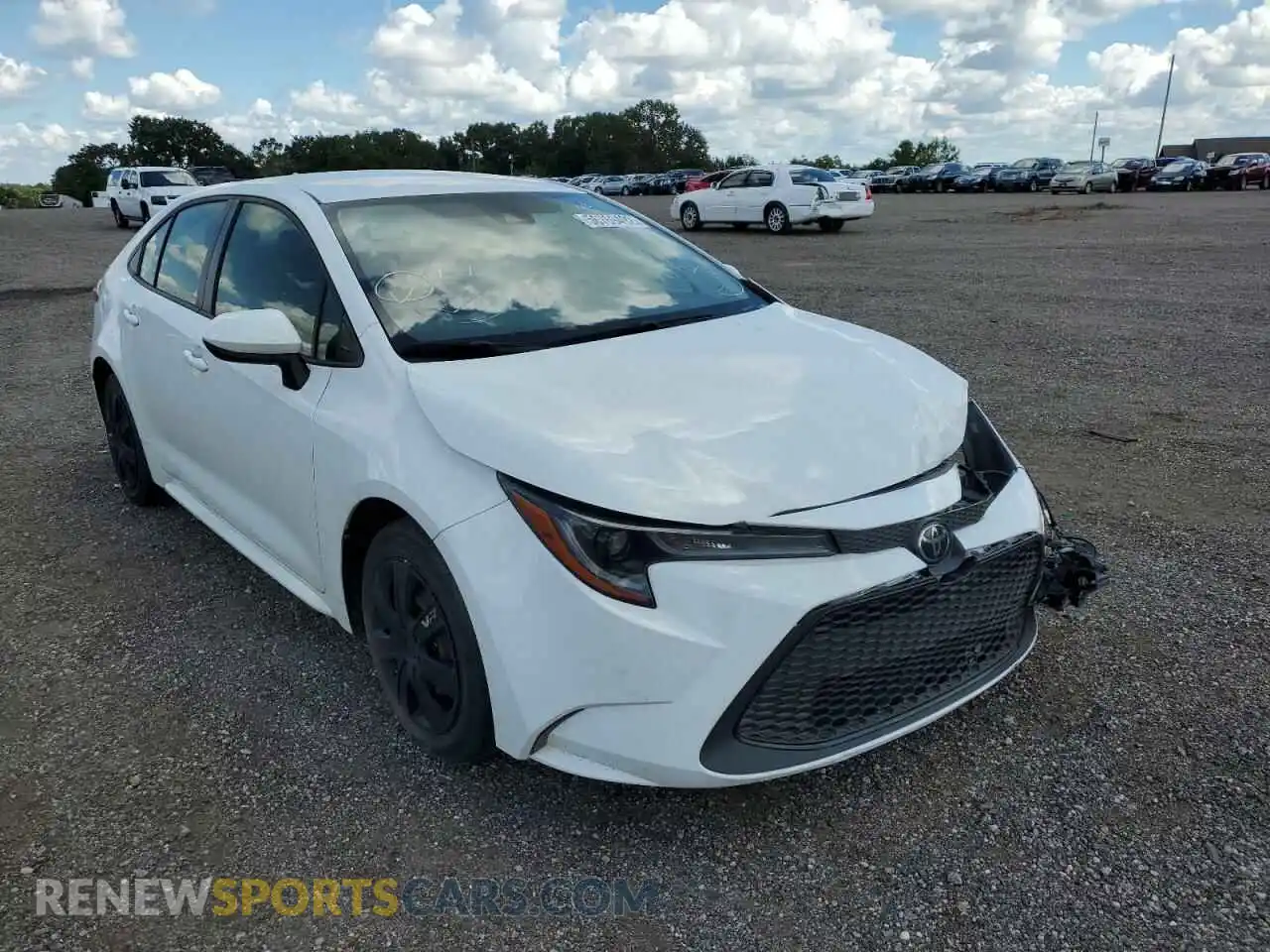 1 Photograph of a damaged car JTDEPRAE2LJ080349 TOYOTA COROLLA 2020