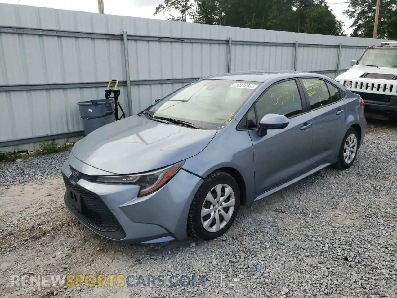 2 Photograph of a damaged car JTDEPRAE2LJ089018 TOYOTA COROLLA 2020