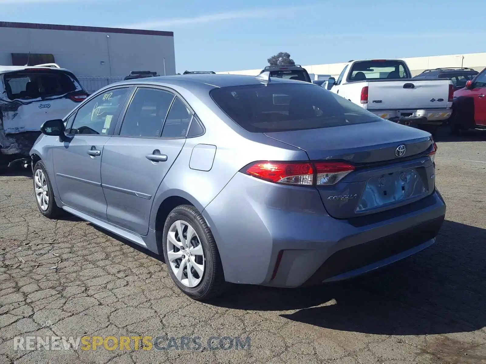 3 Photograph of a damaged car JTDEPRAE2LJ089407 TOYOTA COROLLA 2020