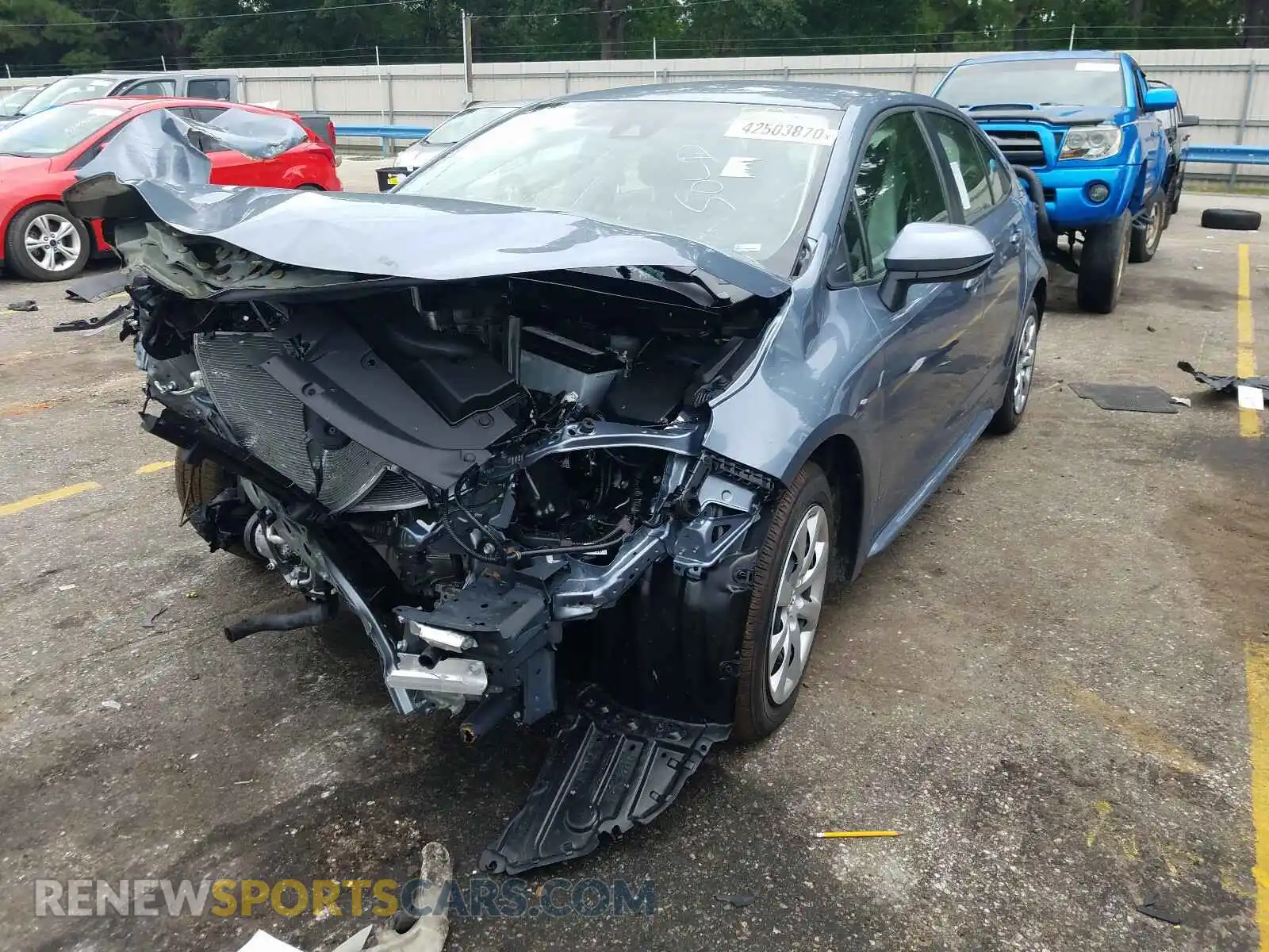 2 Photograph of a damaged car JTDEPRAE2LJ094820 TOYOTA COROLLA 2020