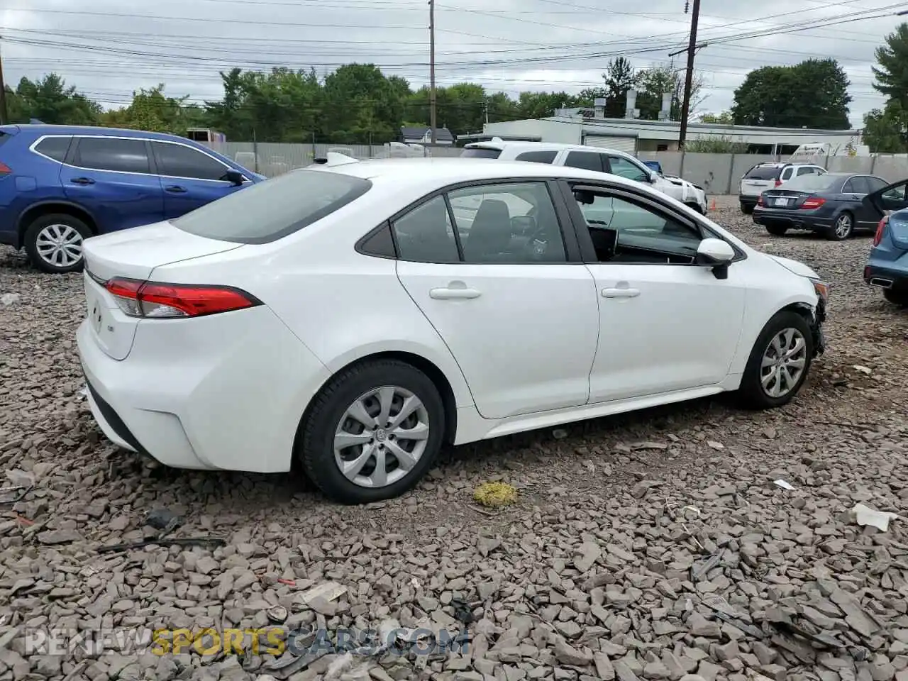 3 Photograph of a damaged car JTDEPRAE2LJ094932 TOYOTA COROLLA 2020