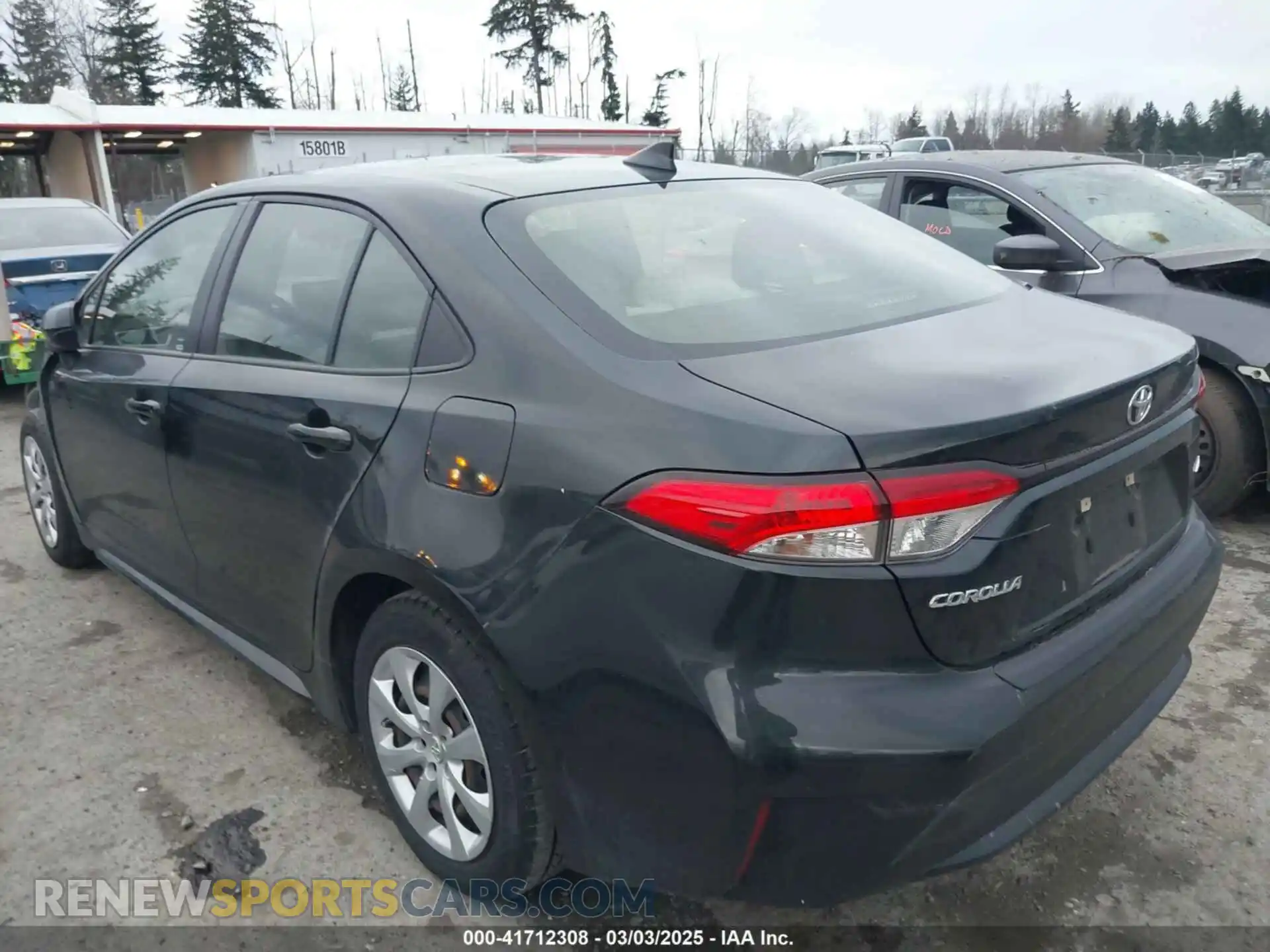 3 Photograph of a damaged car JTDEPRAE2LJ095143 TOYOTA COROLLA 2020