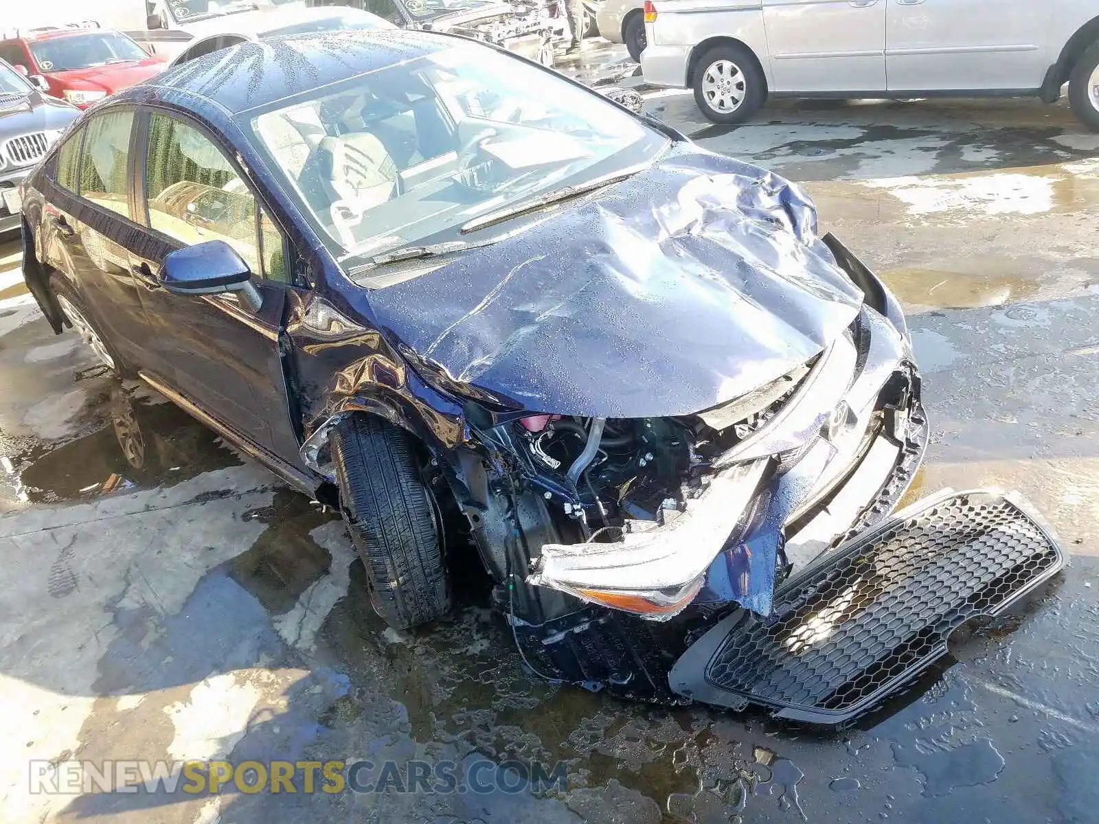 1 Photograph of a damaged car JTDEPRAE2LJ095949 TOYOTA COROLLA 2020