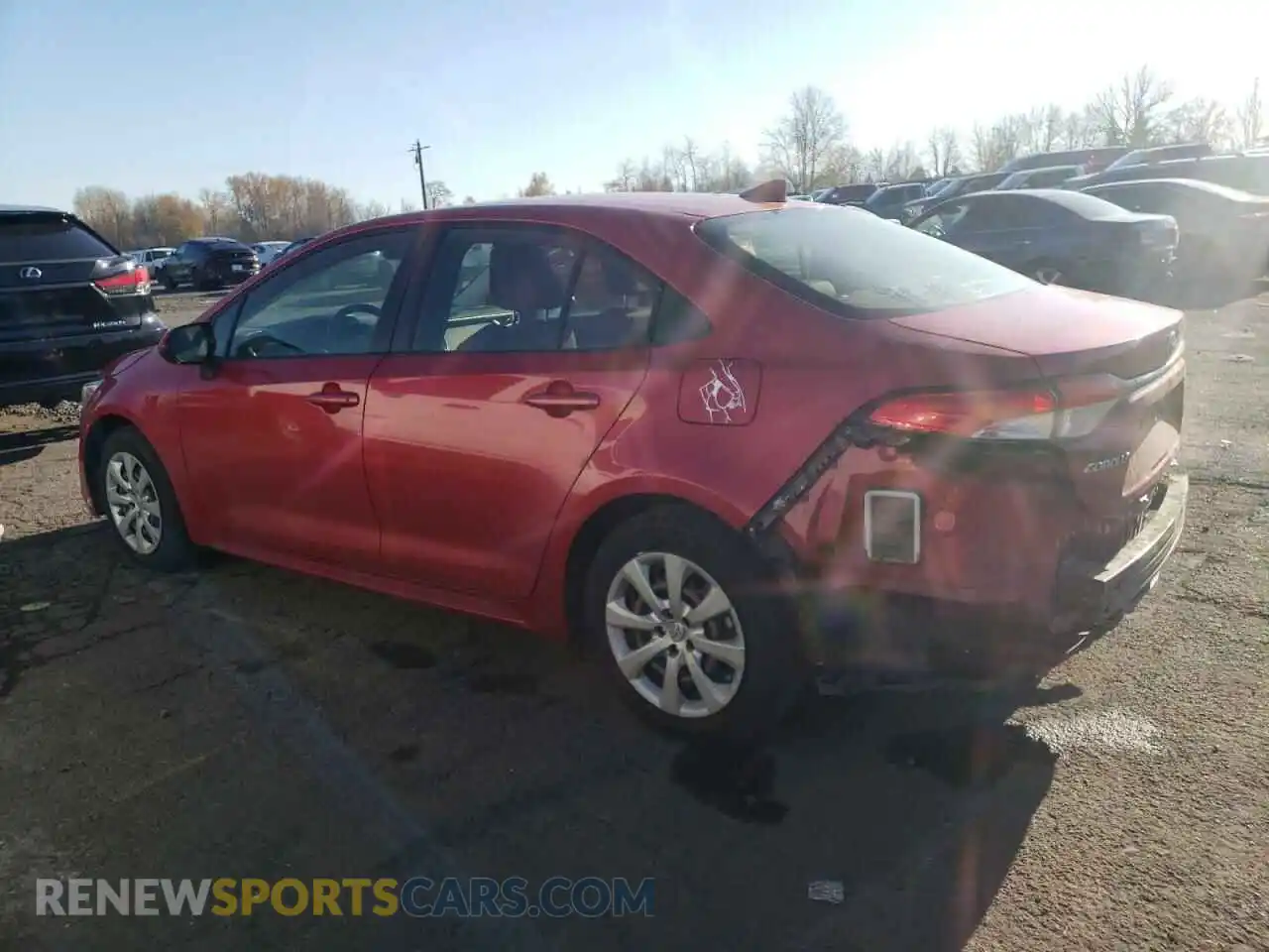 2 Photograph of a damaged car JTDEPRAE2LJ099712 TOYOTA COROLLA 2020