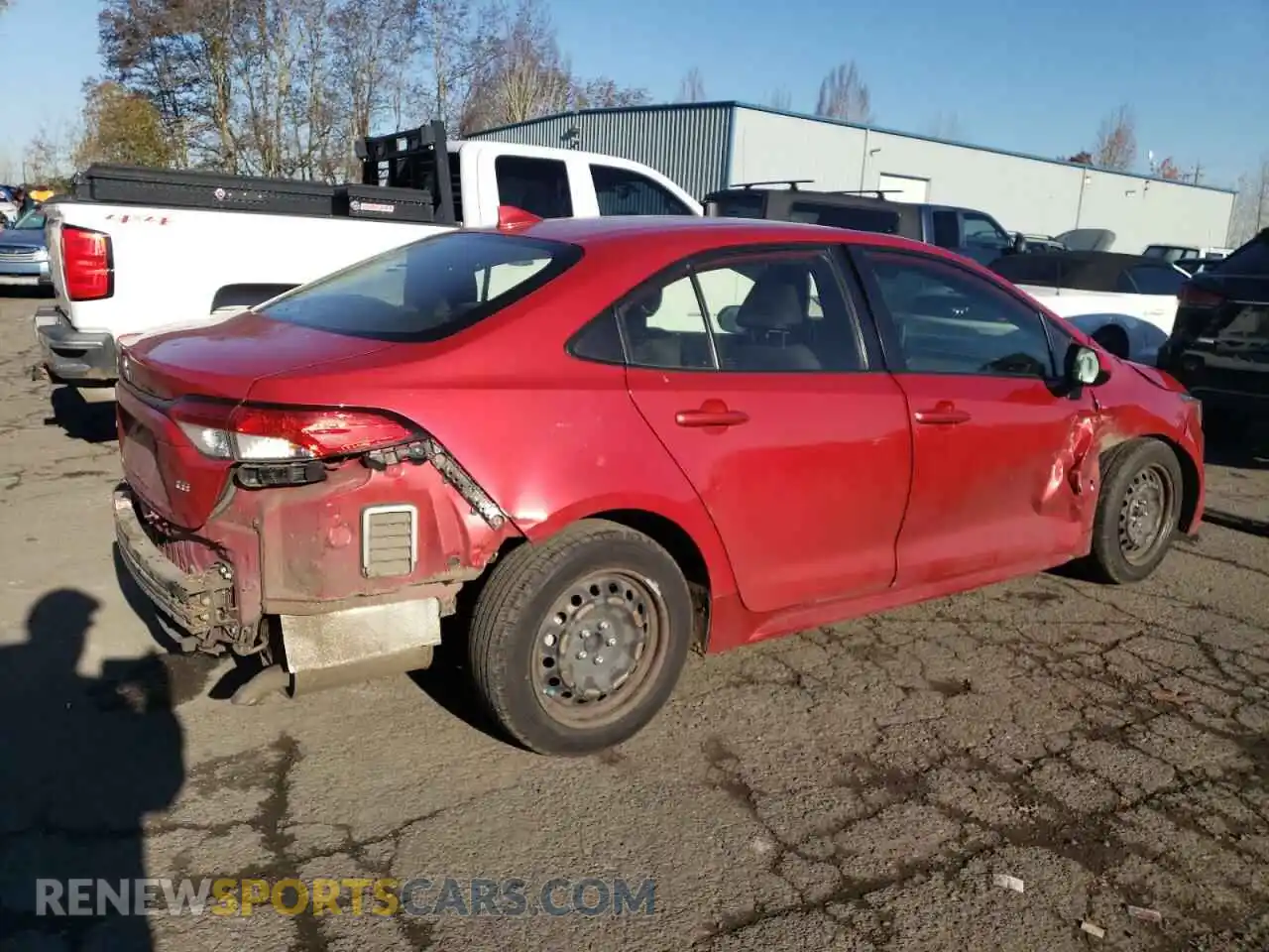 3 Photograph of a damaged car JTDEPRAE2LJ099712 TOYOTA COROLLA 2020
