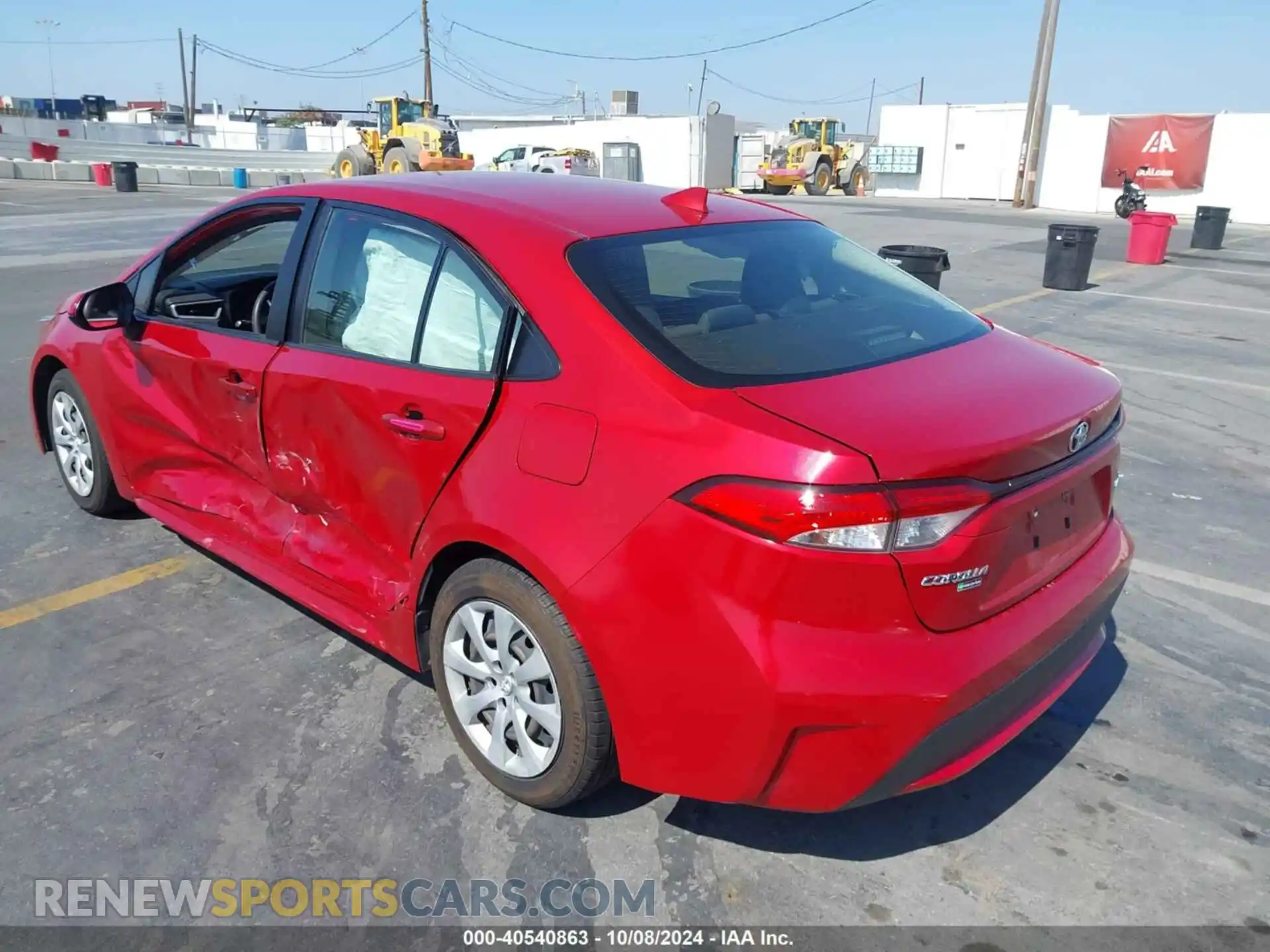 3 Фотография поврежденного автомобиля JTDEPRAE2LJ101197 TOYOTA COROLLA 2020