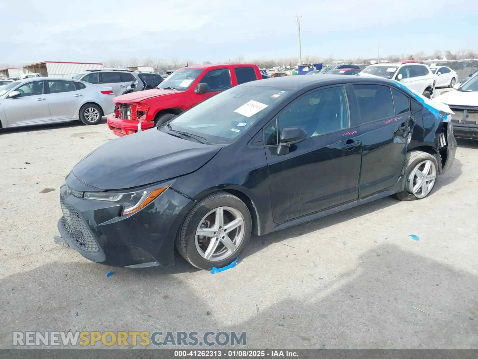 2 Photograph of a damaged car JTDEPRAE2LJ101295 TOYOTA COROLLA 2020