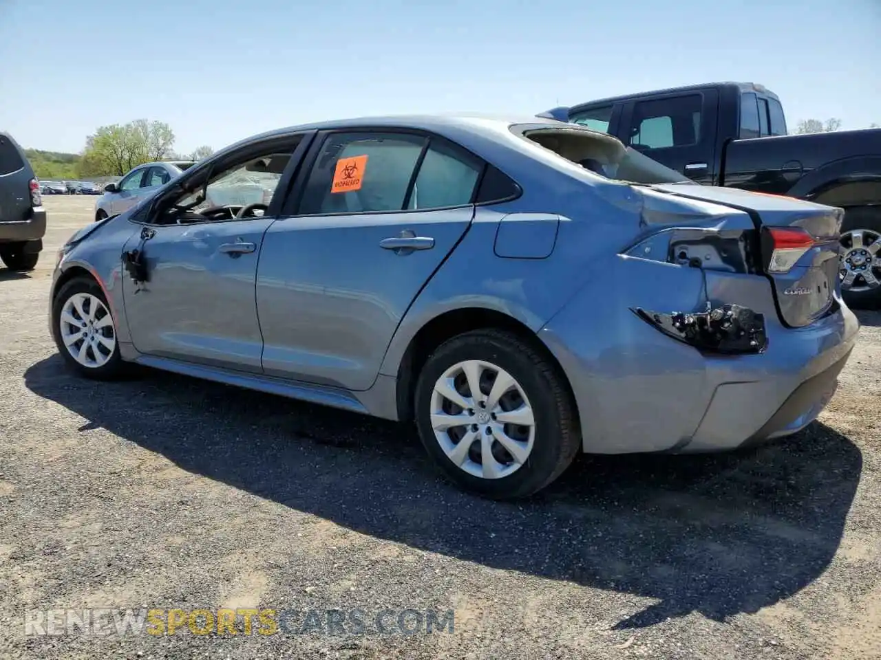 2 Photograph of a damaged car JTDEPRAE2LJ102222 TOYOTA COROLLA 2020