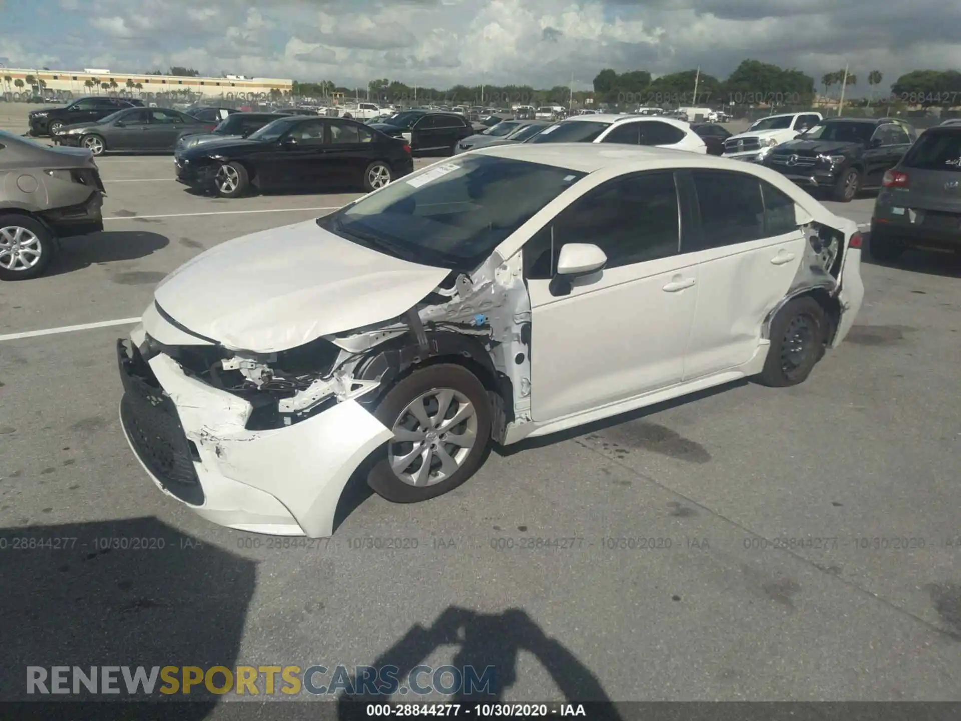 2 Photograph of a damaged car JTDEPRAE2LJ103015 TOYOTA COROLLA 2020