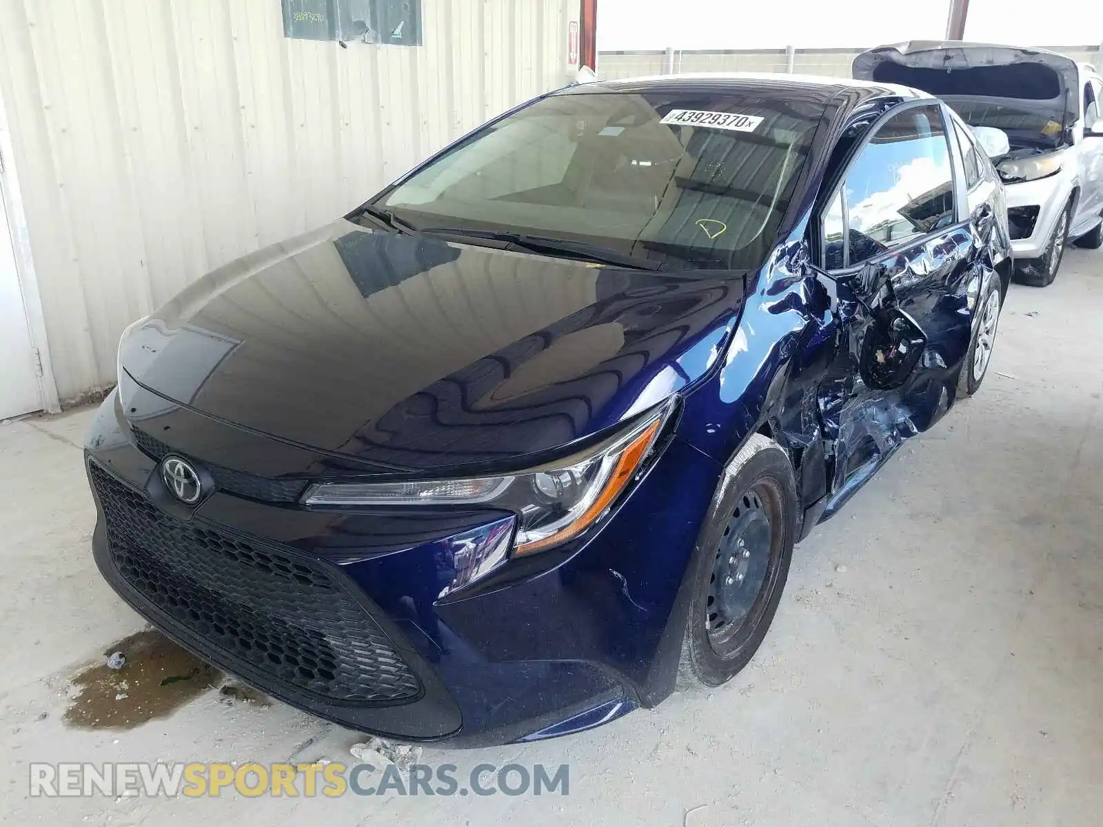 2 Photograph of a damaged car JTDEPRAE2LJ109297 TOYOTA COROLLA 2020