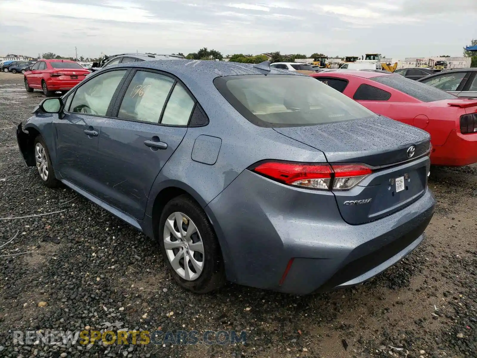 3 Photograph of a damaged car JTDEPRAE2LJ110496 TOYOTA COROLLA 2020