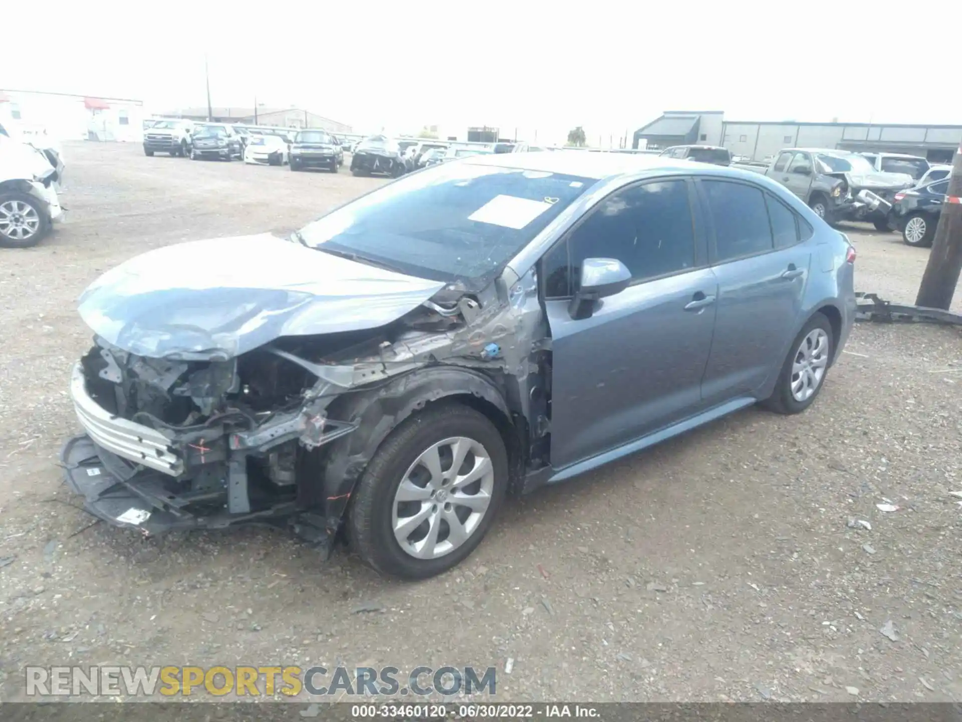2 Photograph of a damaged car JTDEPRAE2LJ113592 TOYOTA COROLLA 2020