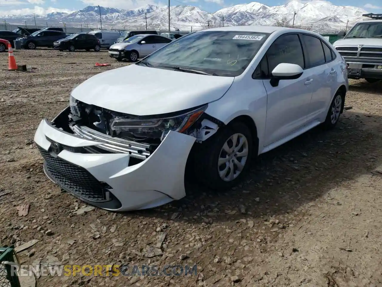 2 Фотография поврежденного автомобиля JTDEPRAE2LJ113933 TOYOTA COROLLA 2020