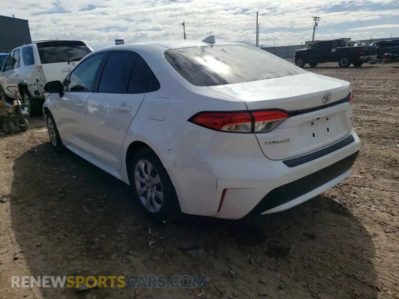 3 Фотография поврежденного автомобиля JTDEPRAE2LJ113933 TOYOTA COROLLA 2020
