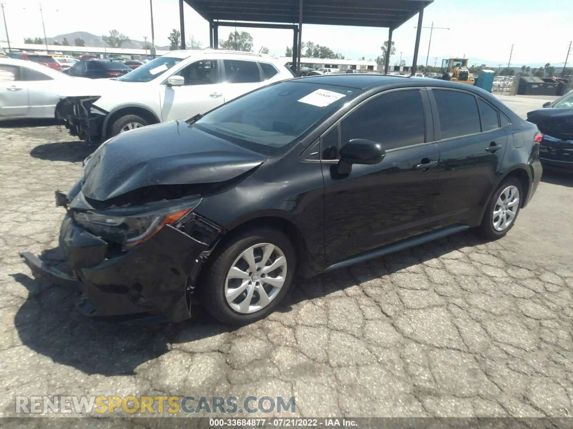 2 Photograph of a damaged car JTDEPRAE2LJ116637 TOYOTA COROLLA 2020