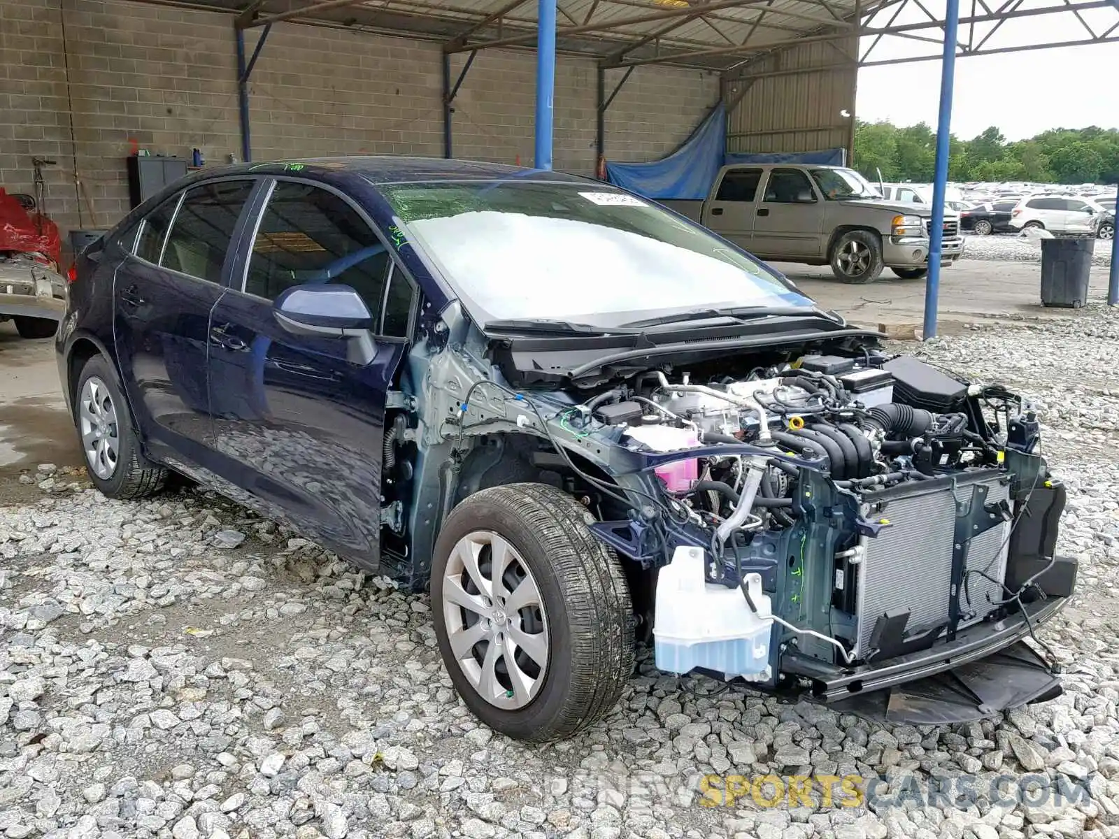 1 Photograph of a damaged car JTDEPRAE3LJ007376 TOYOTA COROLLA 2020