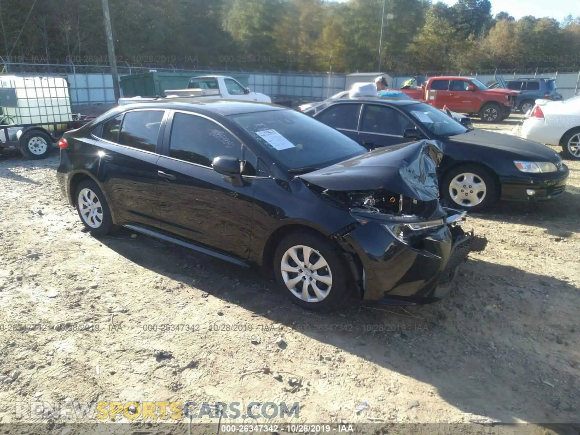 1 Photograph of a damaged car JTDEPRAE3LJ008043 TOYOTA COROLLA 2020