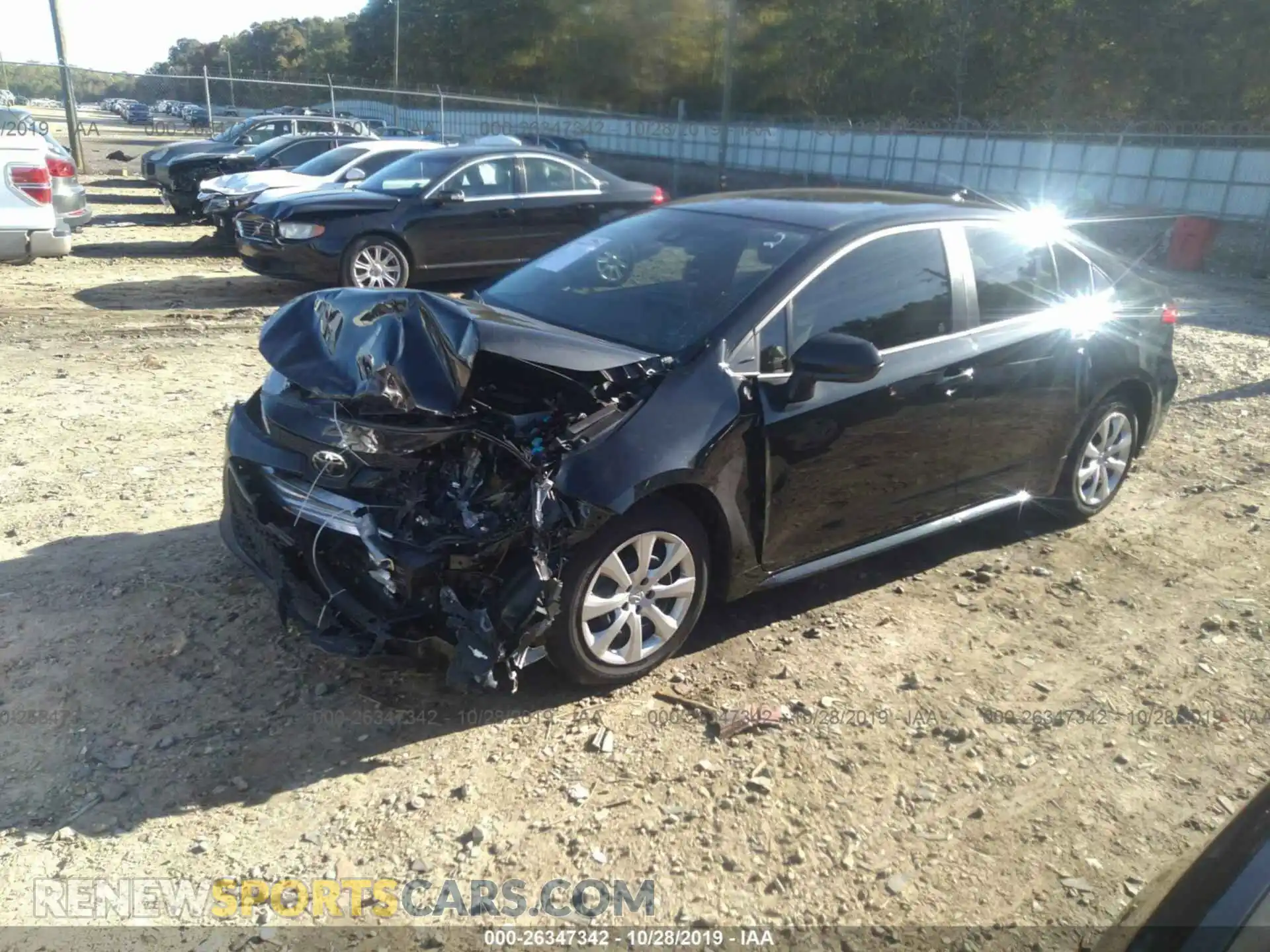 2 Photograph of a damaged car JTDEPRAE3LJ008043 TOYOTA COROLLA 2020