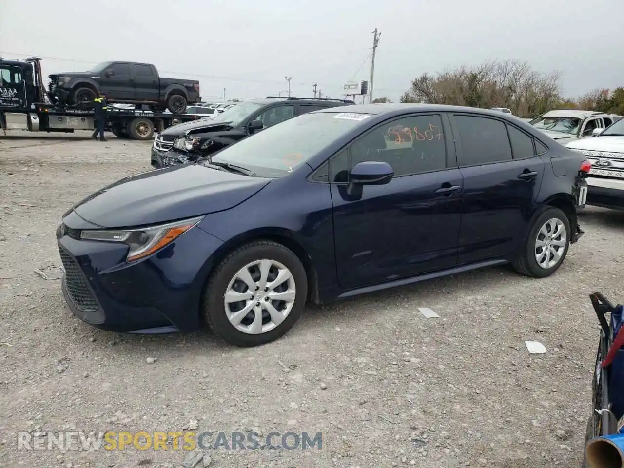 1 Photograph of a damaged car JTDEPRAE3LJ009693 TOYOTA COROLLA 2020