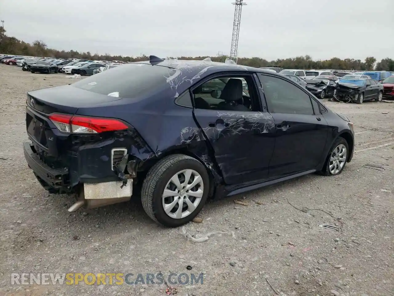 3 Photograph of a damaged car JTDEPRAE3LJ009693 TOYOTA COROLLA 2020