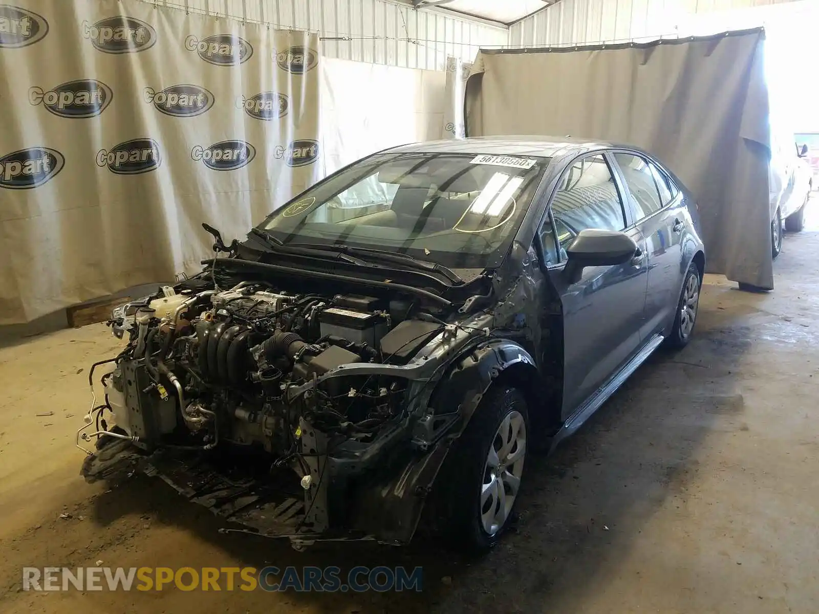 2 Photograph of a damaged car JTDEPRAE3LJ016692 TOYOTA COROLLA 2020