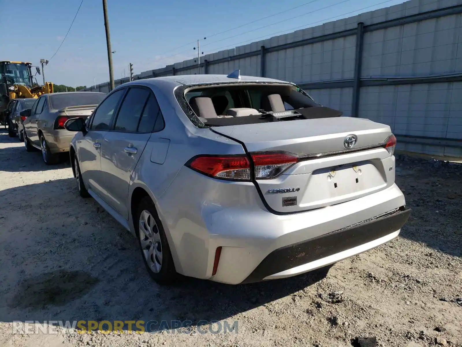 3 Photograph of a damaged car JTDEPRAE3LJ016787 TOYOTA COROLLA 2020