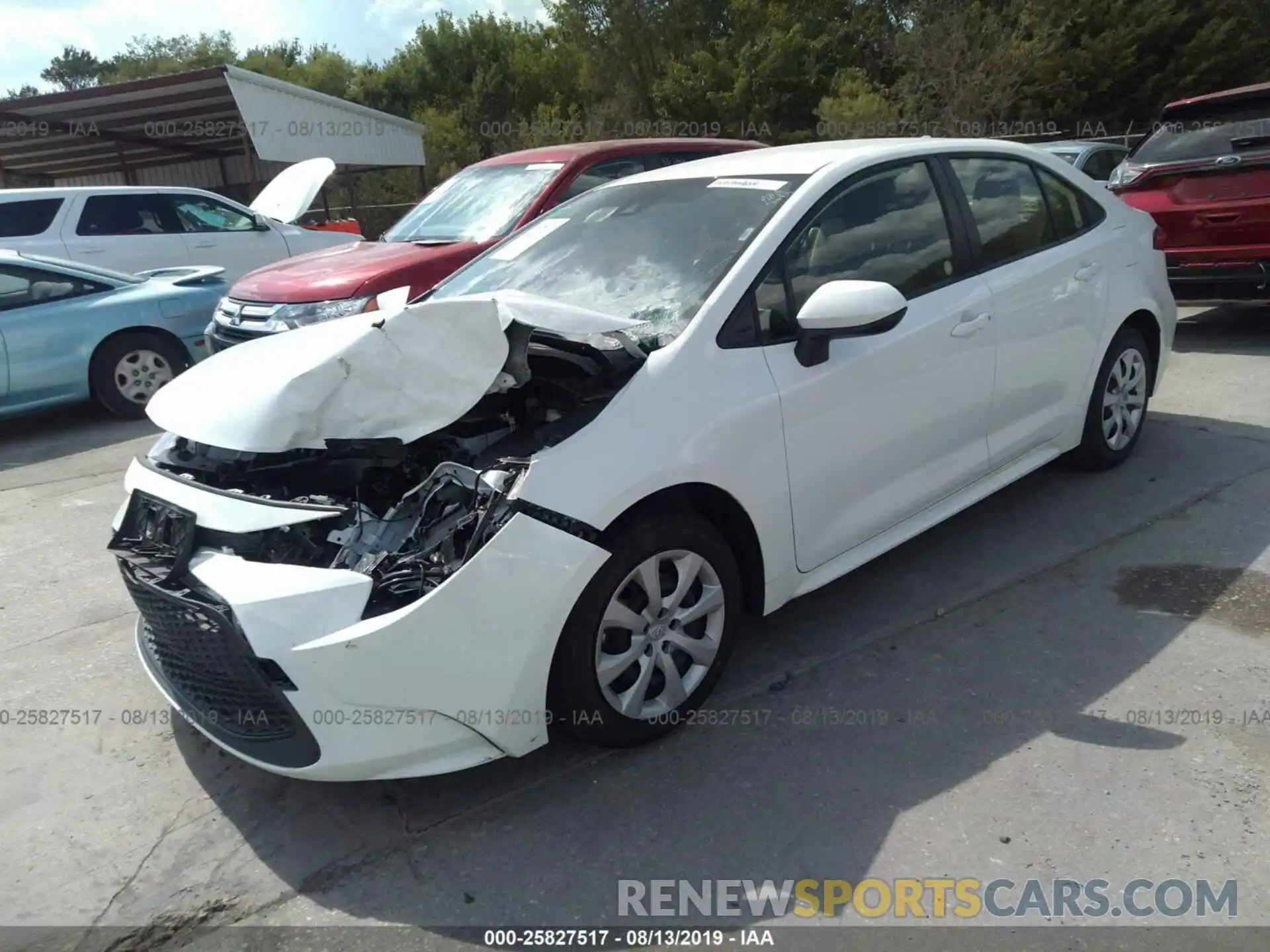 2 Photograph of a damaged car JTDEPRAE3LJ017731 TOYOTA COROLLA 2020