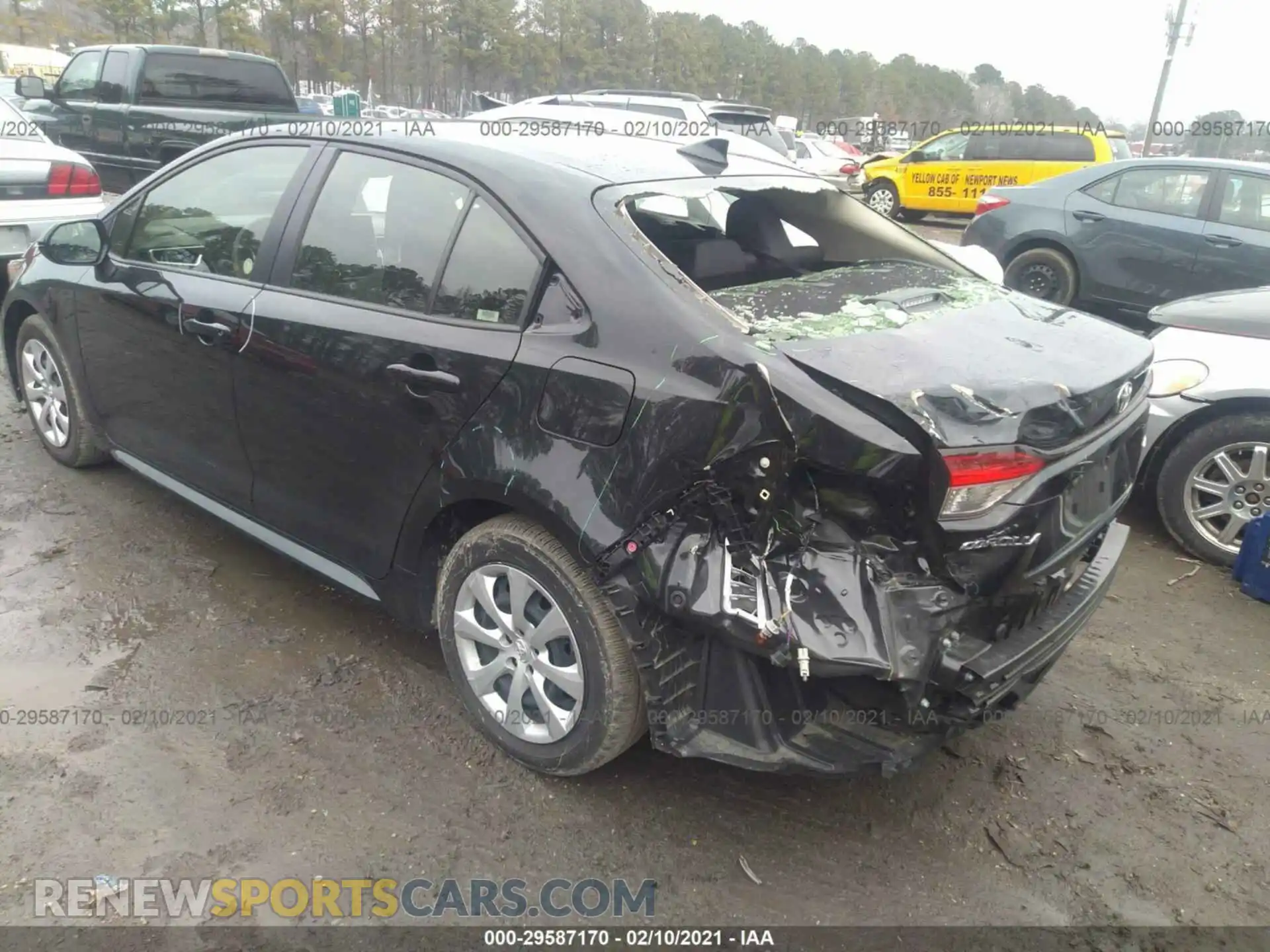 3 Photograph of a damaged car JTDEPRAE3LJ019057 TOYOTA COROLLA 2020