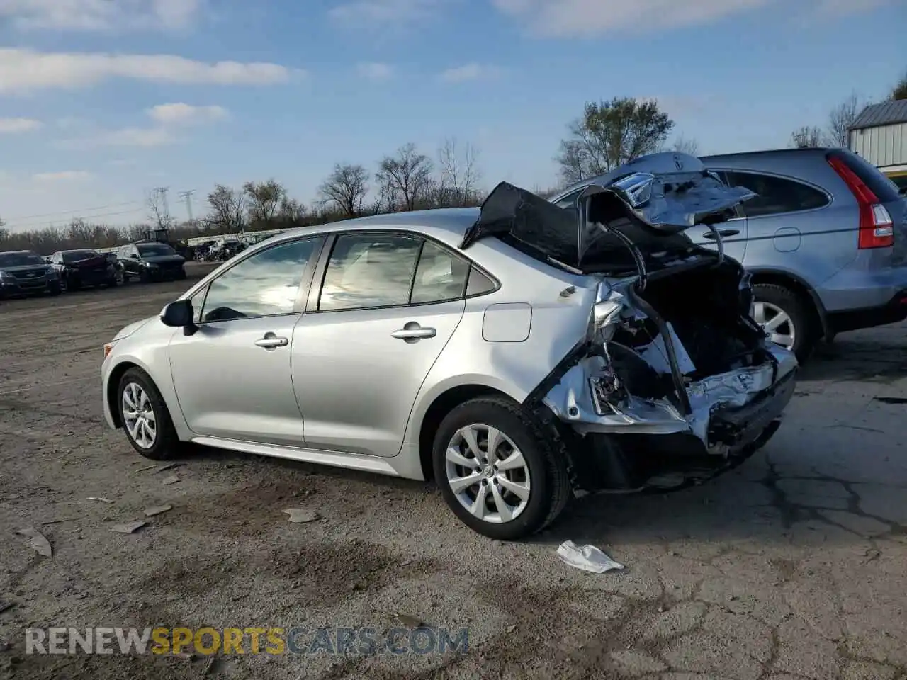 2 Photograph of a damaged car JTDEPRAE3LJ019284 TOYOTA COROLLA 2020