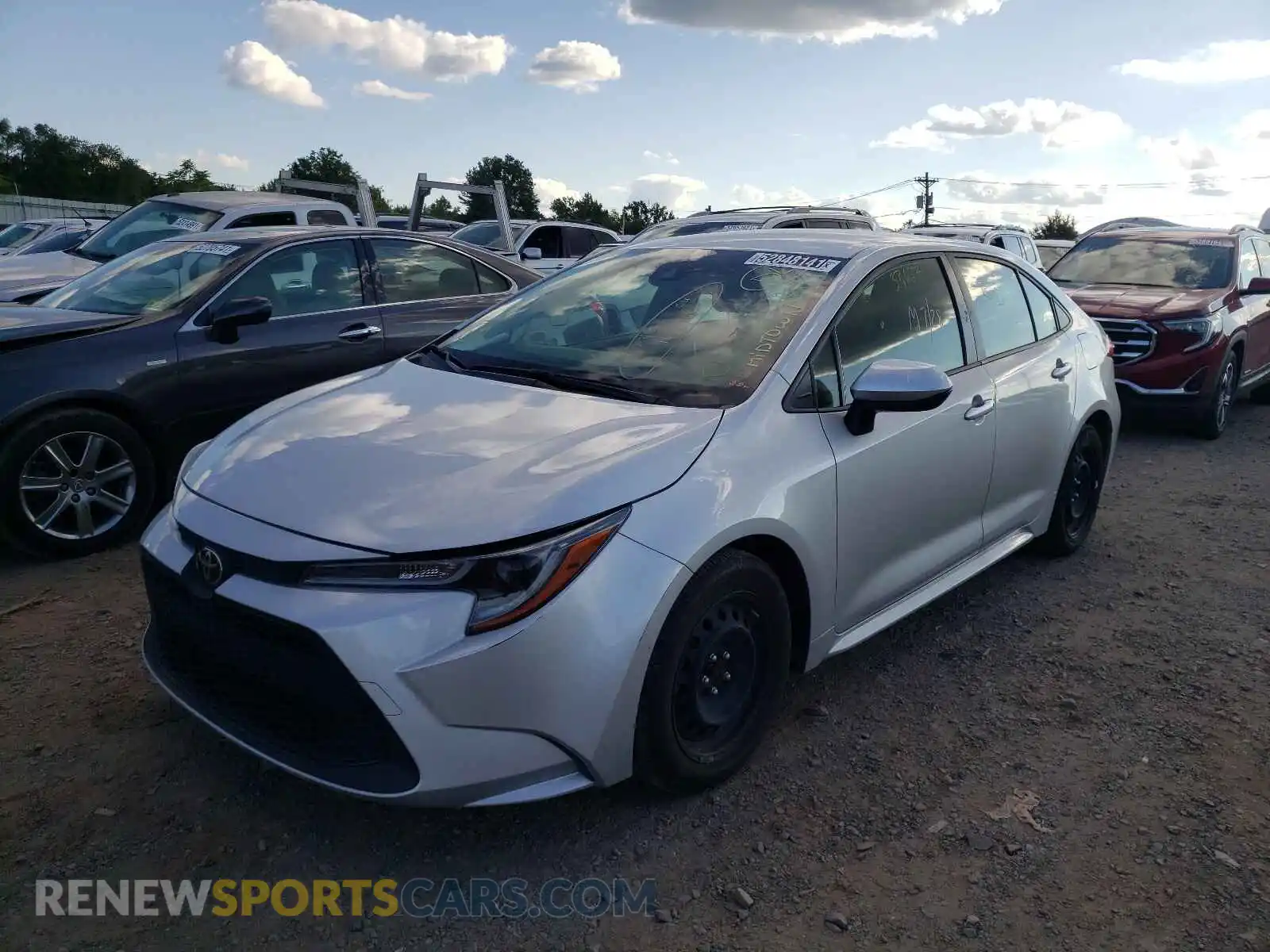 2 Photograph of a damaged car JTDEPRAE3LJ019804 TOYOTA COROLLA 2020
