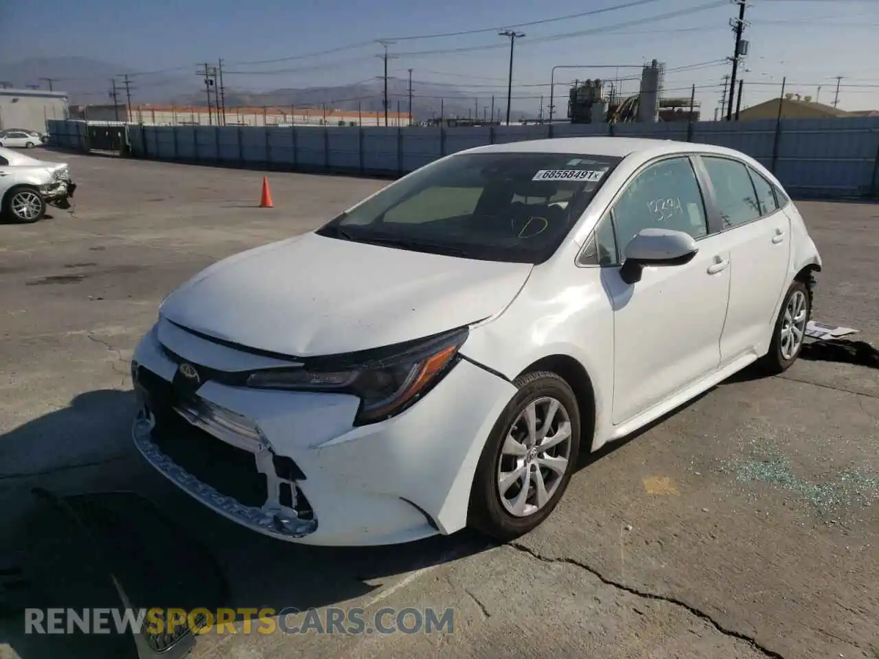 2 Photograph of a damaged car JTDEPRAE3LJ020600 TOYOTA COROLLA 2020