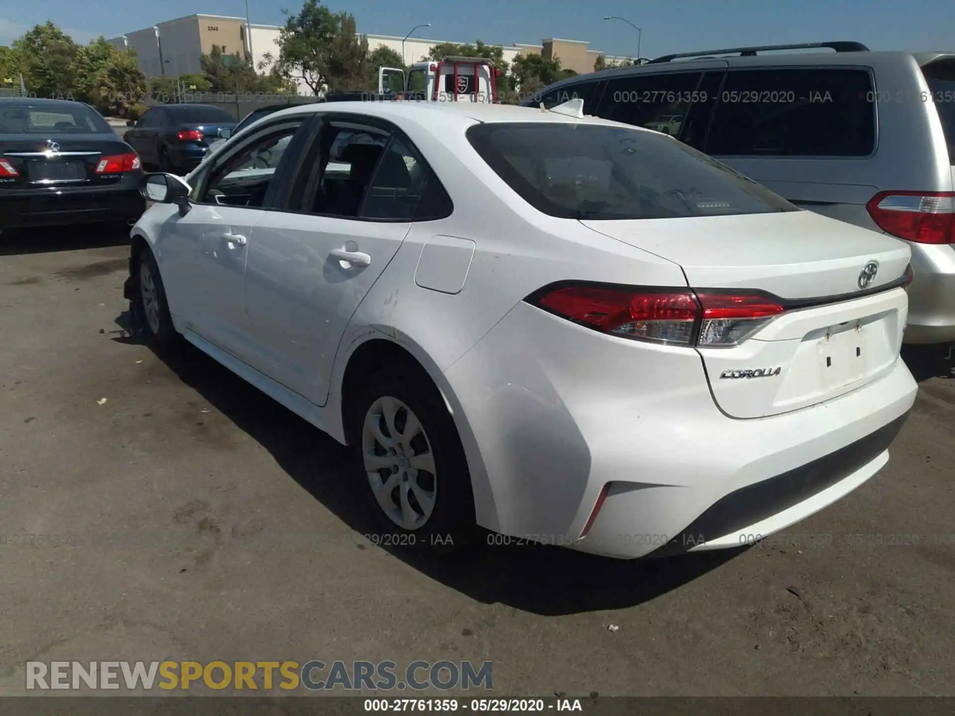 3 Фотография поврежденного автомобиля JTDEPRAE3LJ033606 TOYOTA COROLLA 2020