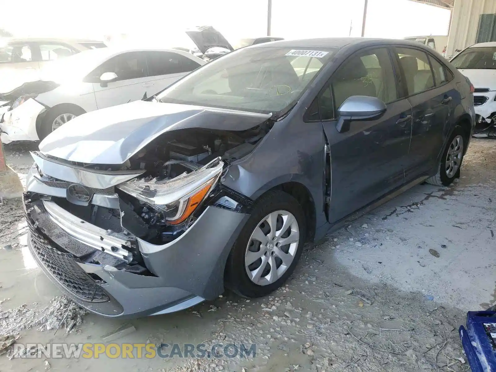 2 Фотография поврежденного автомобиля JTDEPRAE3LJ035792 TOYOTA COROLLA 2020
