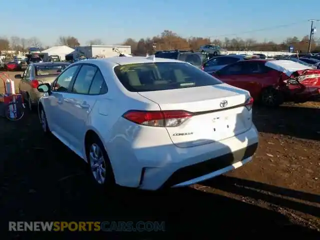 3 Photograph of a damaged car JTDEPRAE3LJ035985 TOYOTA COROLLA 2020