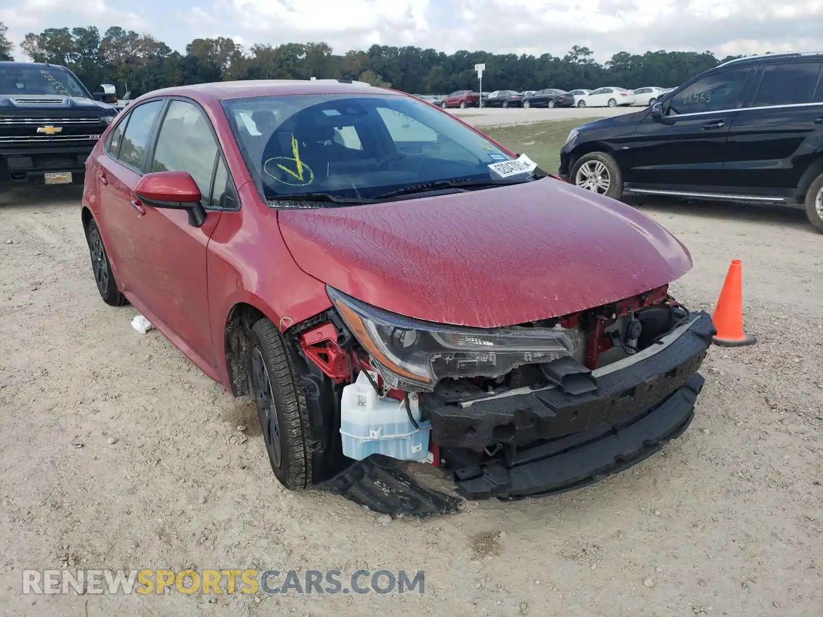 1 Photograph of a damaged car JTDEPRAE3LJ044251 TOYOTA COROLLA 2020