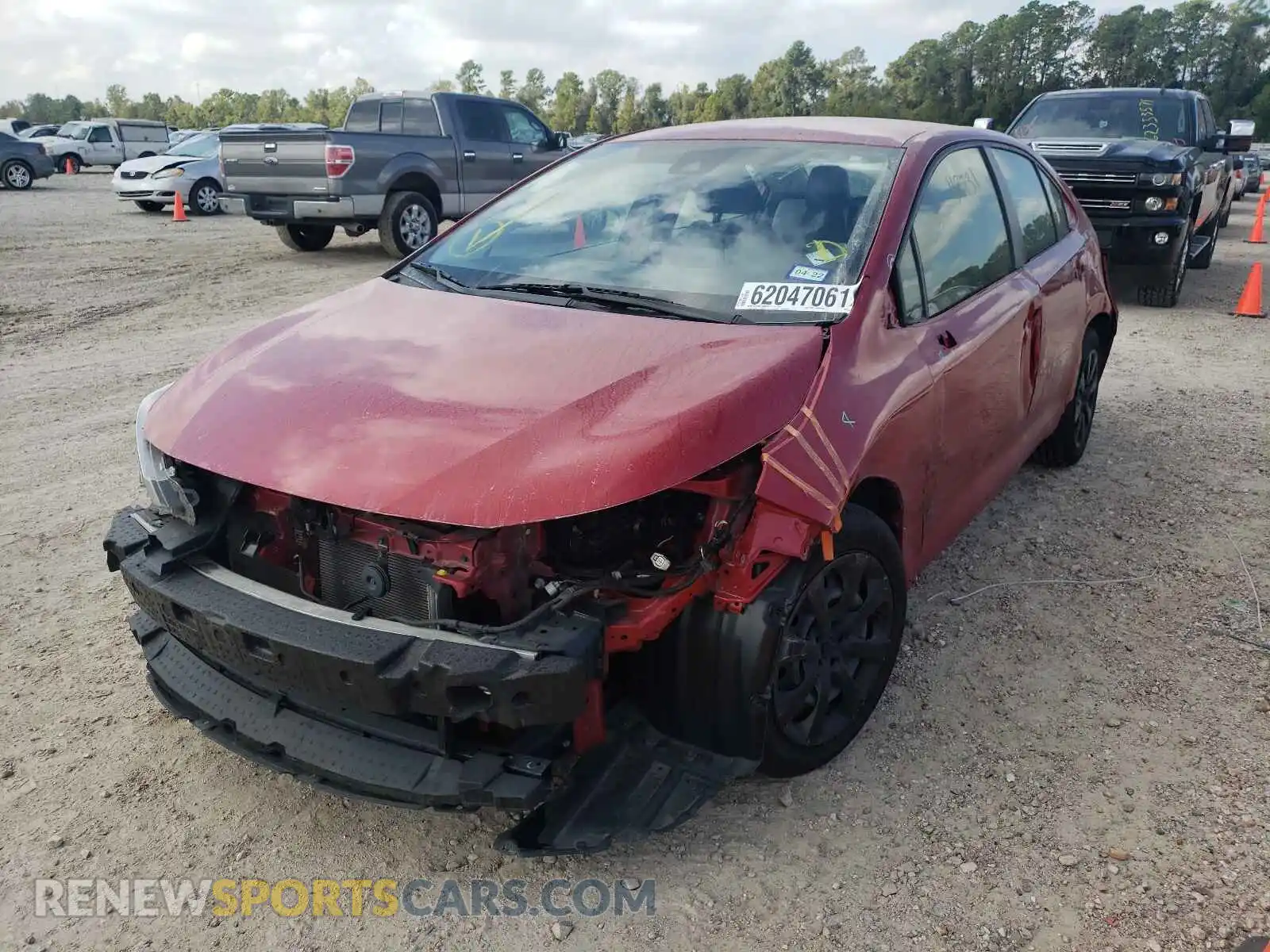 2 Photograph of a damaged car JTDEPRAE3LJ044251 TOYOTA COROLLA 2020