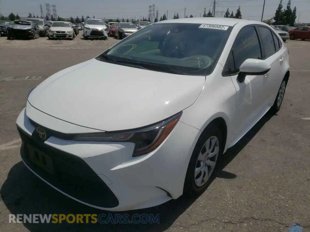 2 fotografías del automóvil dañado JTDEPRAE3LJ049305 TOYOTA COROLLA 2020