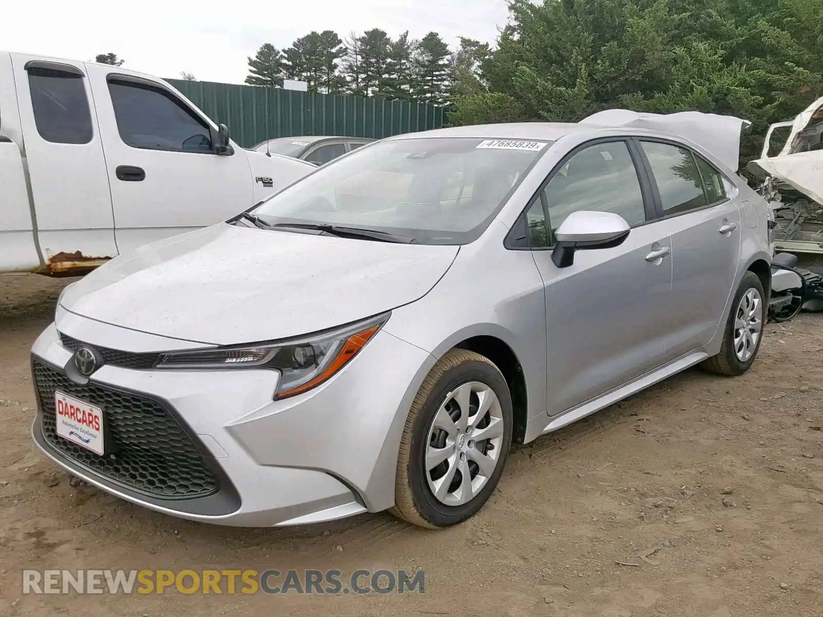 2 Photograph of a damaged car JTDEPRAE3LJ050048 TOYOTA COROLLA 2020