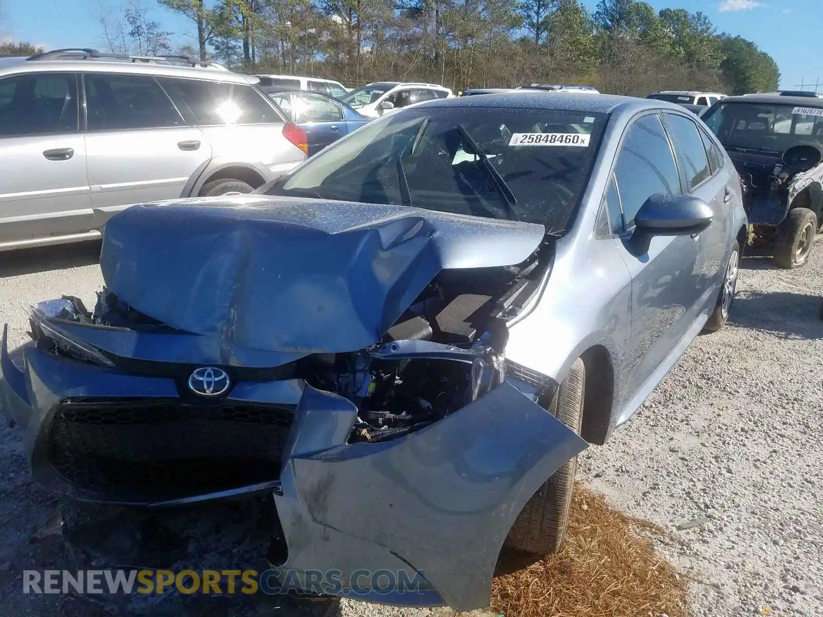 2 Photograph of a damaged car JTDEPRAE3LJ061955 TOYOTA COROLLA 2020