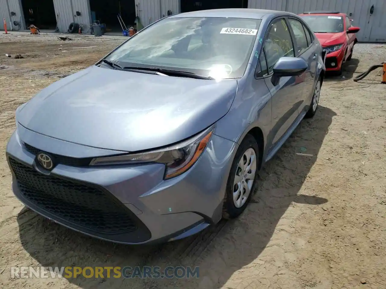 2 Photograph of a damaged car JTDEPRAE3LJ064807 TOYOTA COROLLA 2020