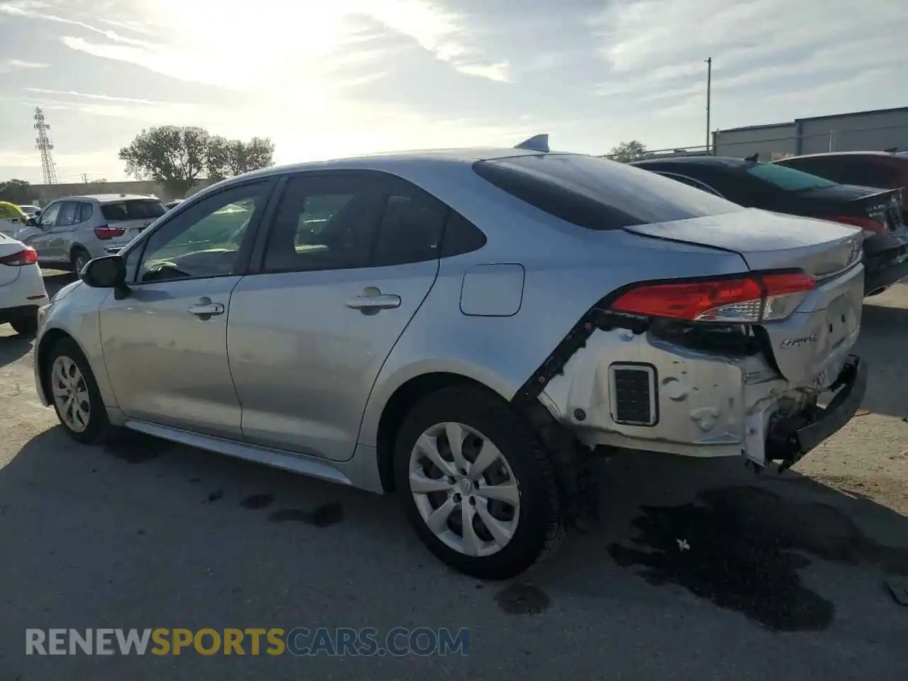 2 Photograph of a damaged car JTDEPRAE3LJ066878 TOYOTA COROLLA 2020