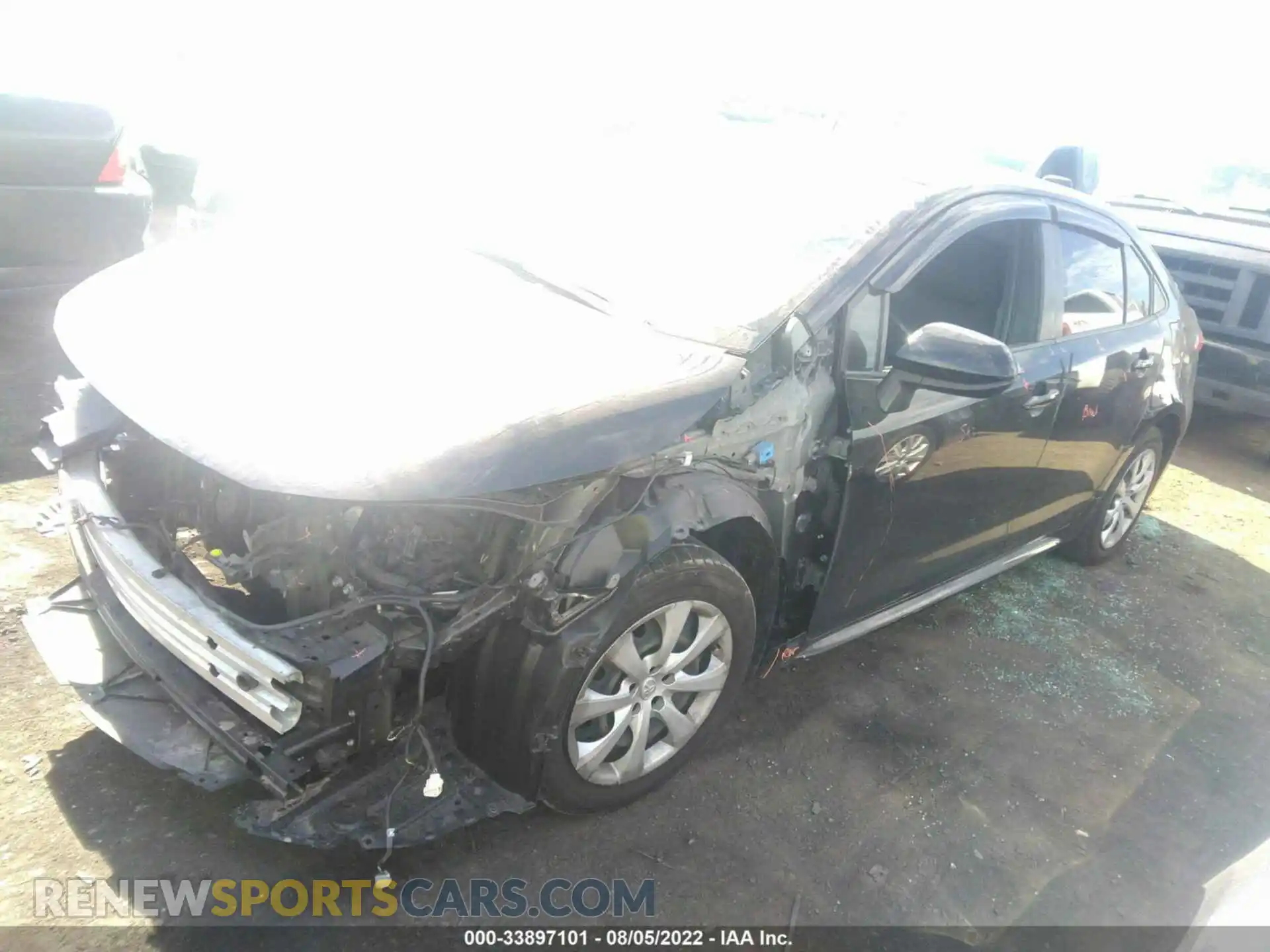 2 Photograph of a damaged car JTDEPRAE3LJ067481 TOYOTA COROLLA 2020